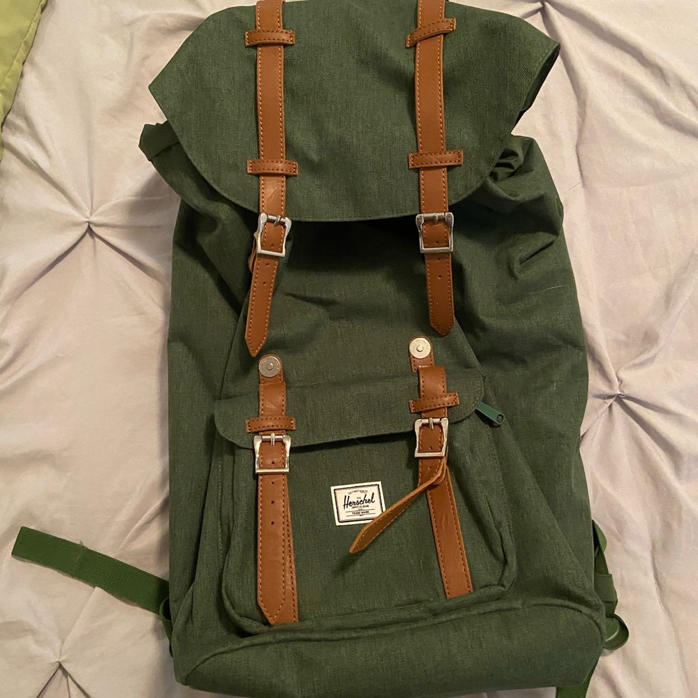 Dark Green Herschel Little American backpack